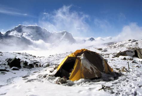 picture of a Himalayan camp